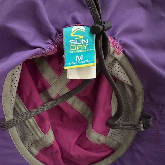 Sun Day Afternoons Kids' Purple Hat - Picture 3 of 4